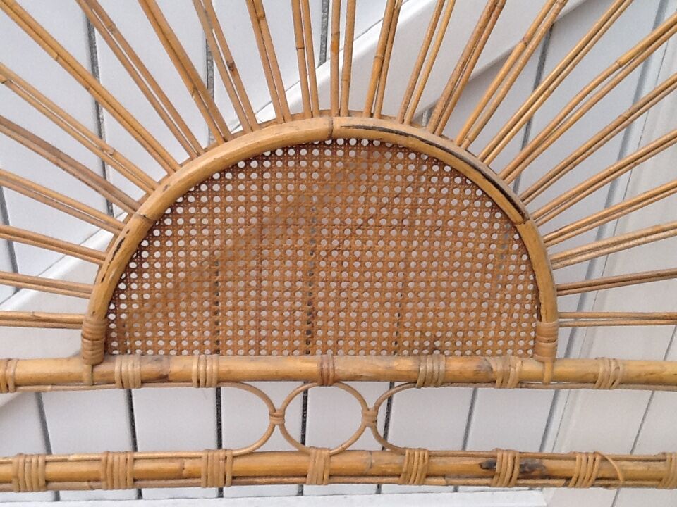 Rattan headboard