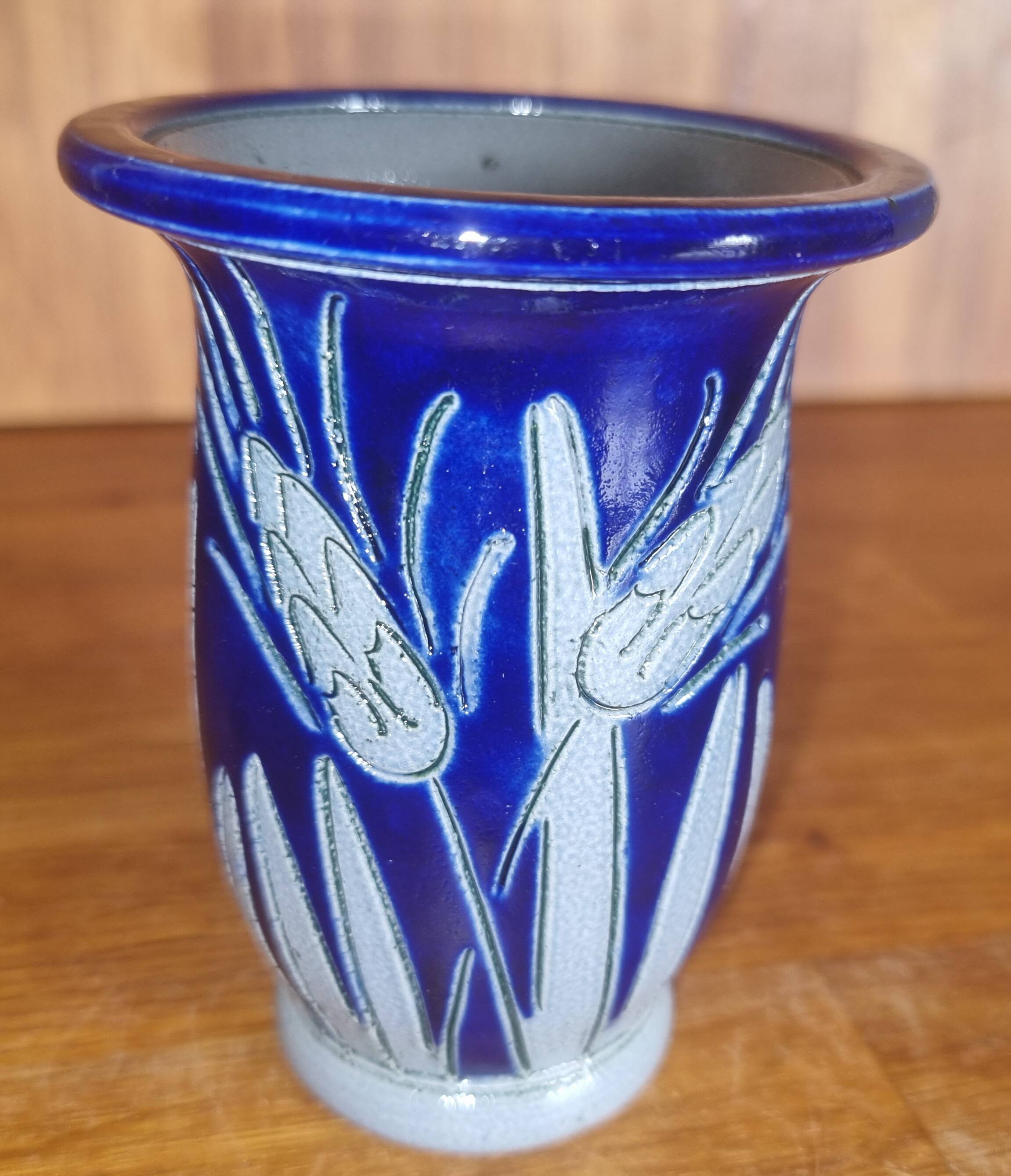 Small Burger Betschdorf vase, Alsace salt stoneware