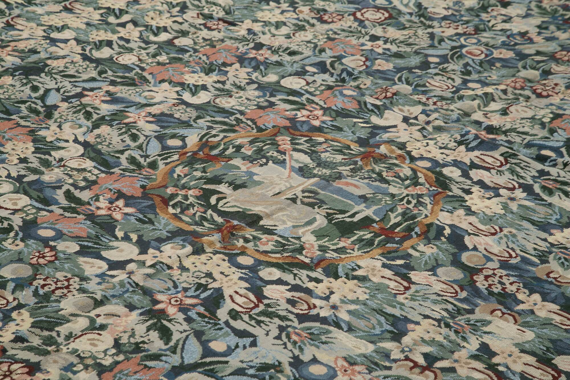 Handmade Vintage Flatweave Needlepoint Kilim 363 cm x 446 cm