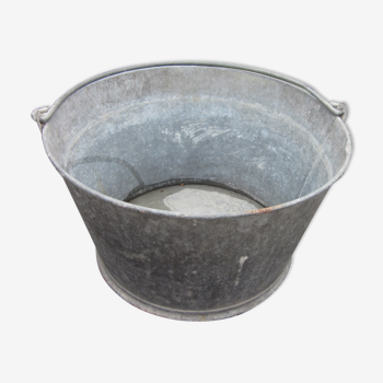 Old zinc cauldron