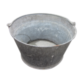 Old zinc cauldron