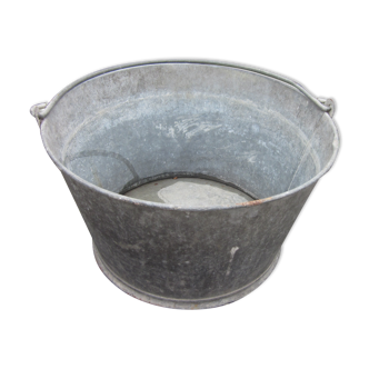 Old zinc cauldron