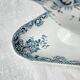 Vintage gravy boat Terre de fer French floral pattern