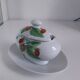 MUSTARD POT PORCELAIN FROM PARIS decor Wild Fruits