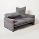 Vico Magistretti Maralunga 2-seater / loveseat for Cassina, Italy, 1980s, g