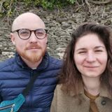 Vintage molded globe glass wall lamp