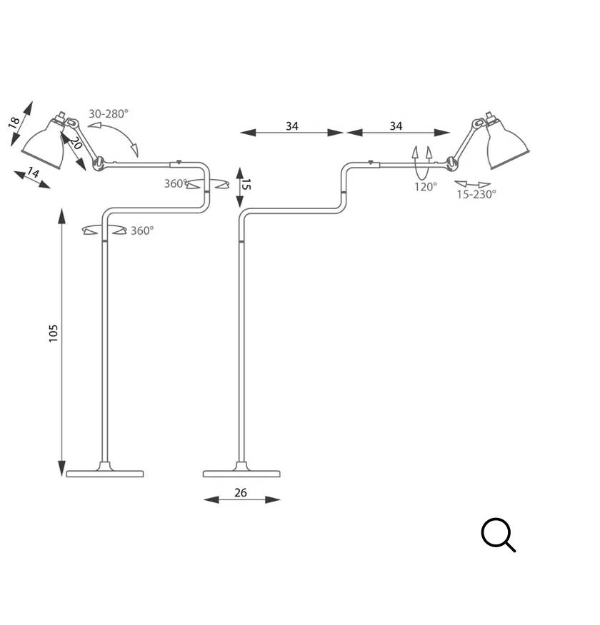 Gras N0 411 Floor Lamp