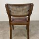 Office chair or bridge chair from the 1920s, wooden frame, backrest.