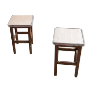 Paire de tabourets en - formica