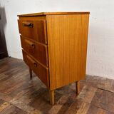 Mid century retro vintage teak chest of drawers 1960