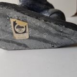 Inuit Art Soapstone Sculpture Eskimo Hunter/Fisherman Signed. 1960s