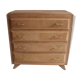 Commode aux pieds compas en bois brut