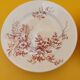 2 Compotiers Choisy le Roi Avellan Boulenger ironstone floral decoration red