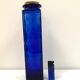 XXL jar in cobalt blue glass
