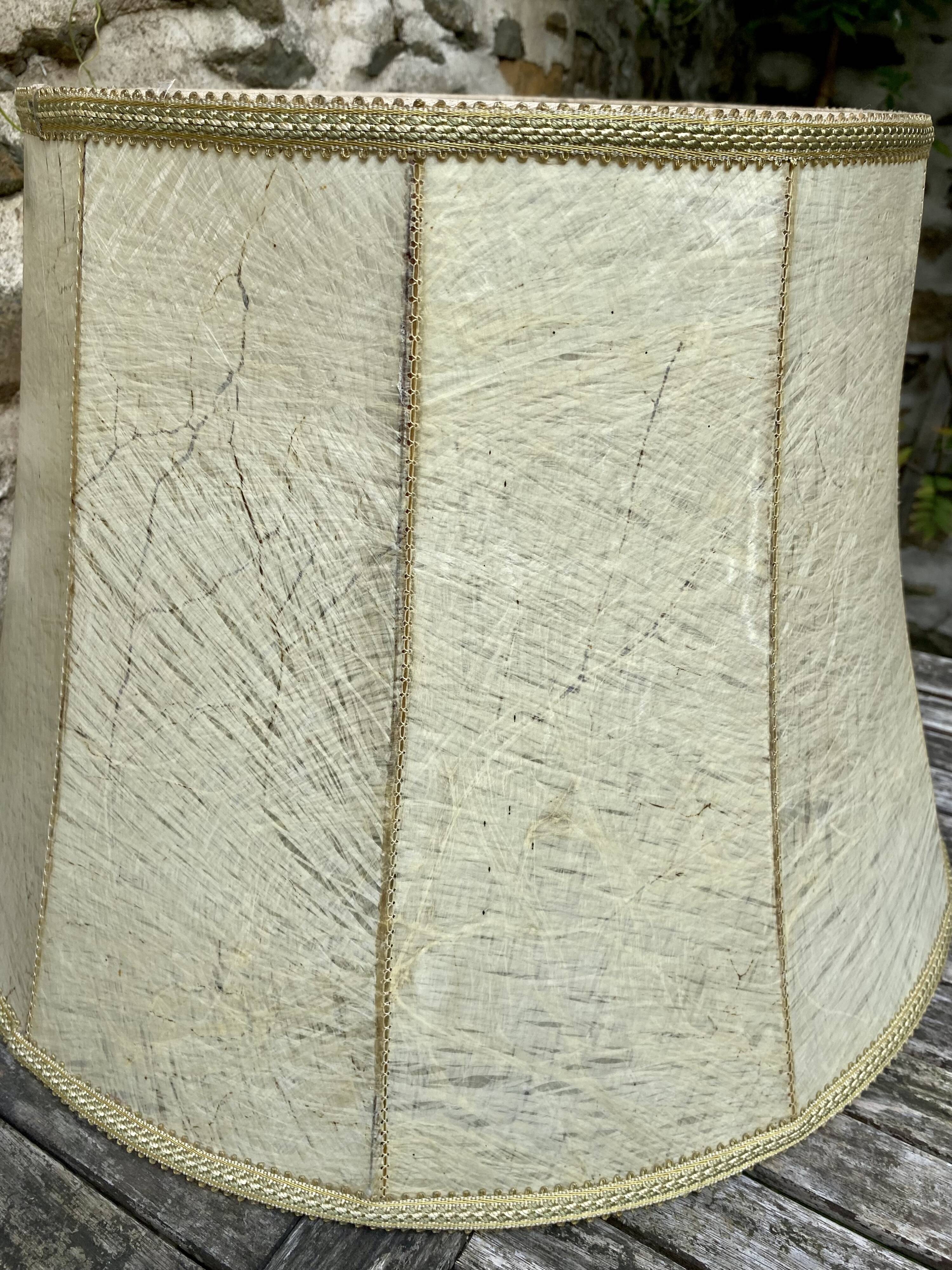 XXL leather lampshade