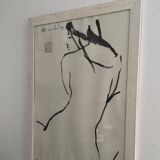 Nude female lithograph