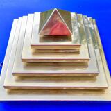 Wall lamp or ceiling lamp pyramidal , modernist constructivist