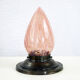 Glass and brass ceiling lamp 50s