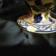 Gien earthenware vase with peony decoration