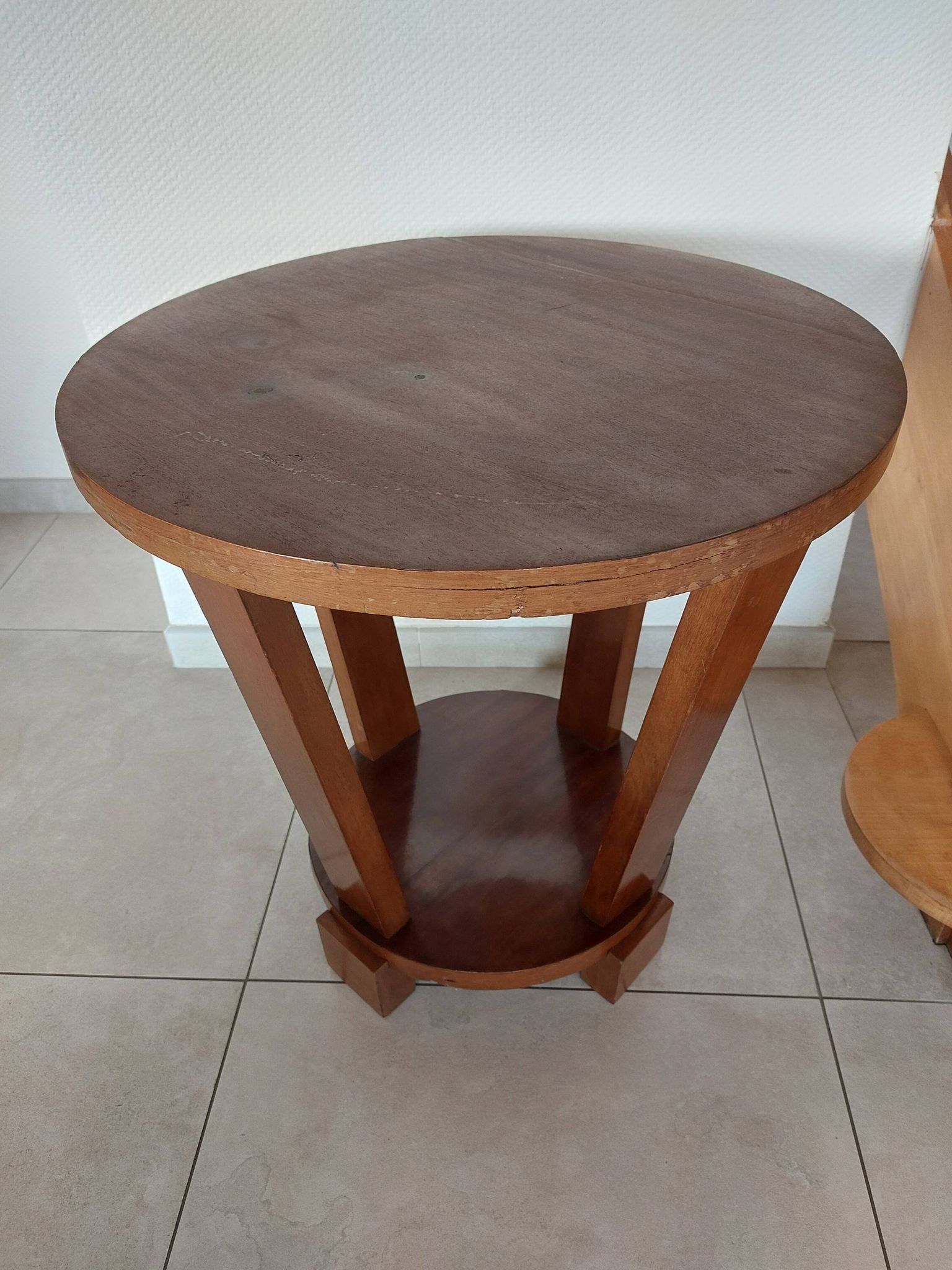 round Art Deco side table