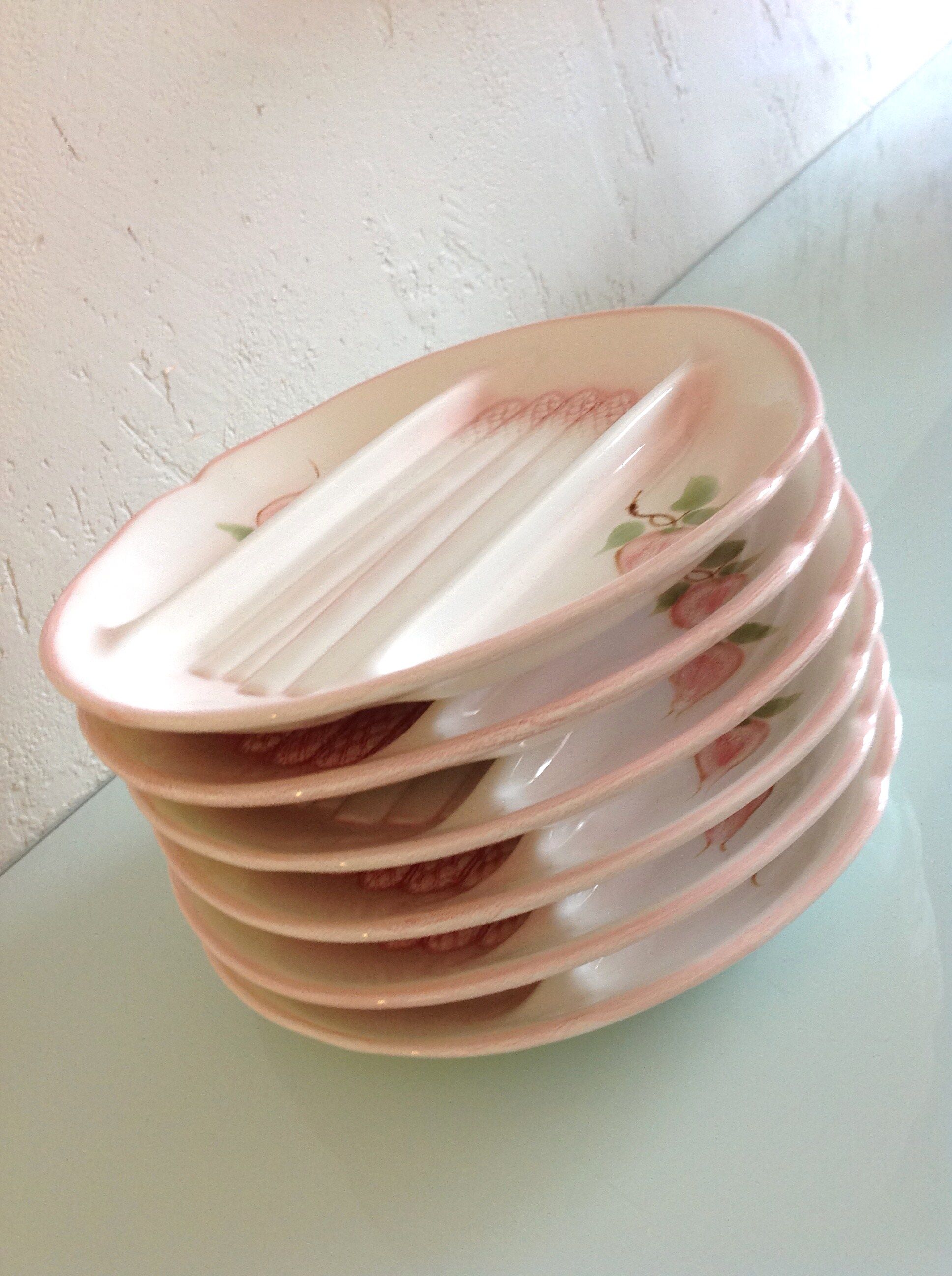 Asparagus service in salins pink dabbling 70/80