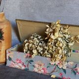 Ancient cherry blossom fabric box 1940