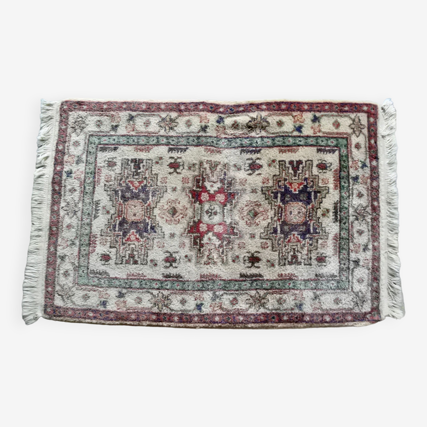 Petit Tapis Indien Noué Main 92x61cm | Selency