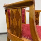 Art Deco office chair in walnut