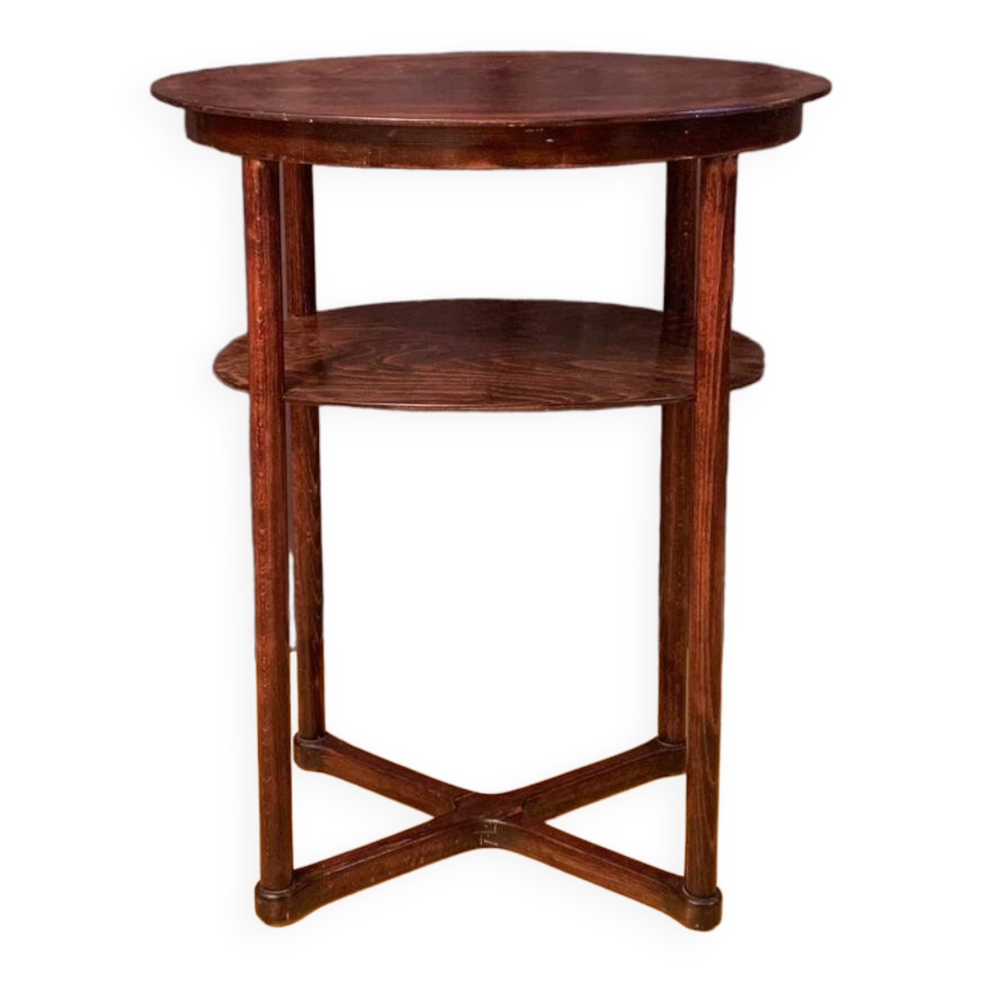 Oval side table no. 960/2 designed by Josef Hoffmann, JJ Kohna, Austria circa 1905