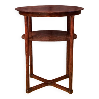 Oval side table no. 960/2 designed by Josef Hoffmann, JJ Kohna, Austria circa 1905
