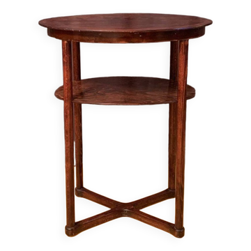 Oval side table no. 960/2 designed by Josef Hoffmann, JJ Kohna, Austria circa 1905