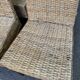 4 dining chairs in natural woven rattan Rotin-Design France