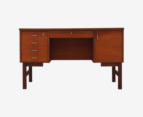 Bureau en teck, design danois, années 1970, production: Danemark