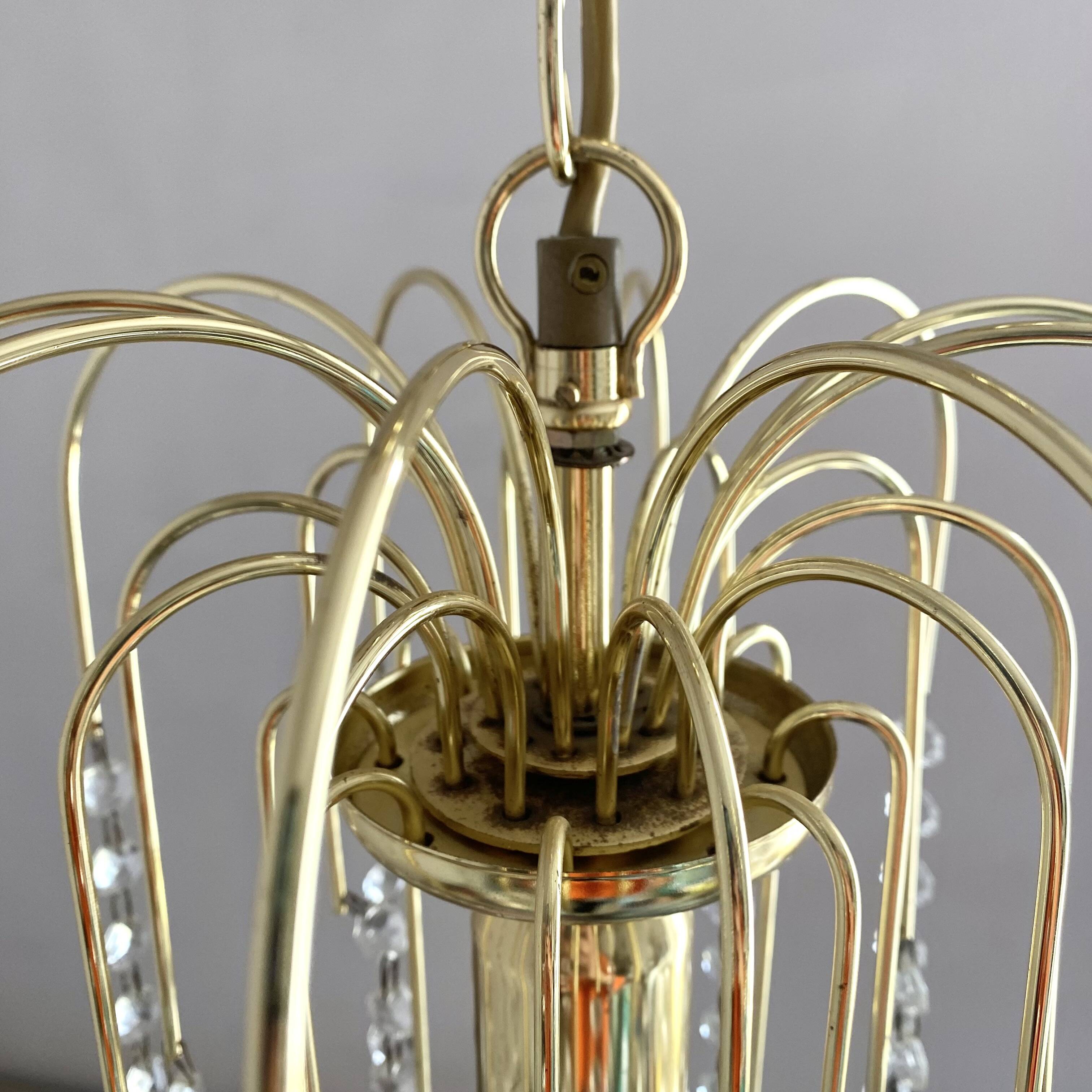 Lustre vintage italien pampilles
