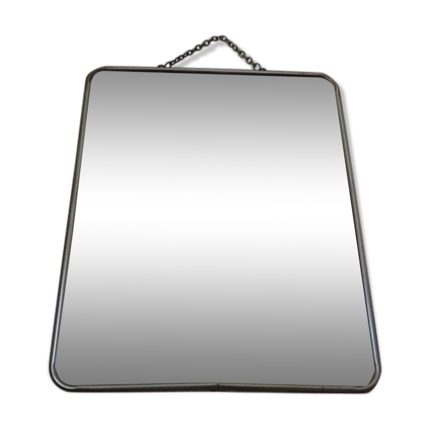 Old barber mirror with chain 50 years 60