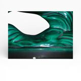 Art Deco Sculpture Gazelle in Faience - Saint-Clément - Emerald Green