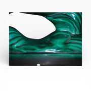 Art Deco Sculpture Gazelle in Faience - Saint-Clément - Emerald Green