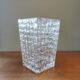 Vintage square glass vase