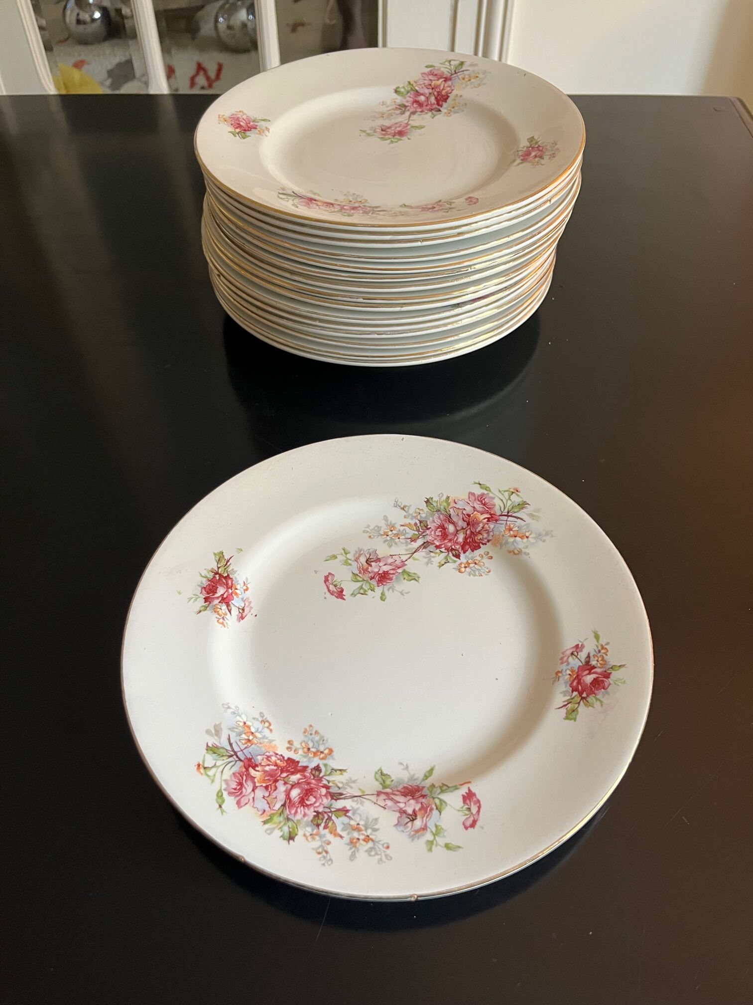 Large service 24 pieces iron earth