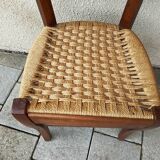 Set of 6 mismatched bistro chairs.