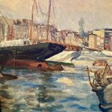 Tableau - Le port de Marseille