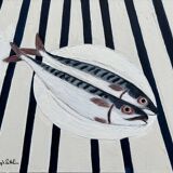 "Two Mackerels on a Plate" by Joseph Rethlin