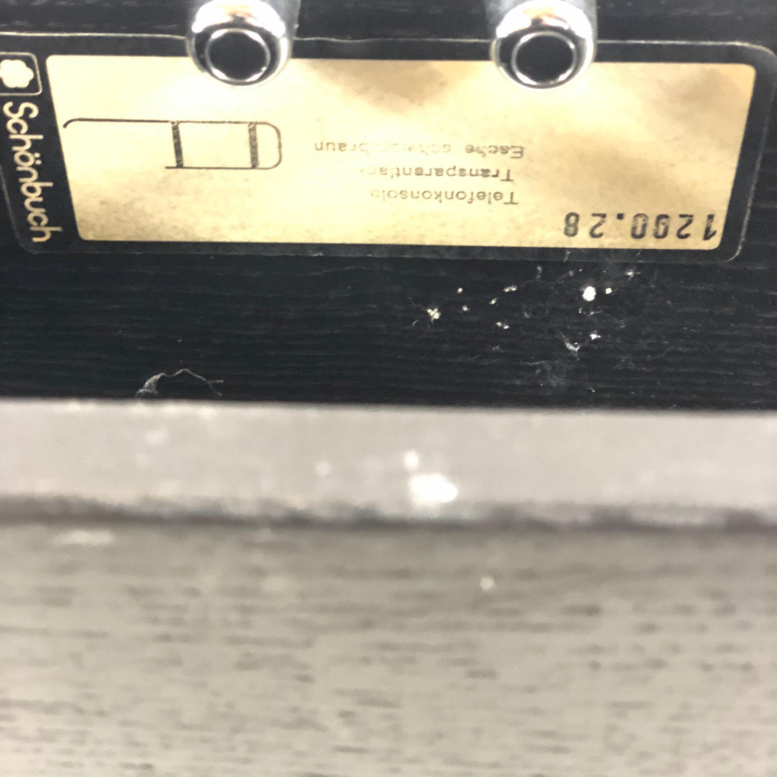 Vintage wall shelf for German phone 1980