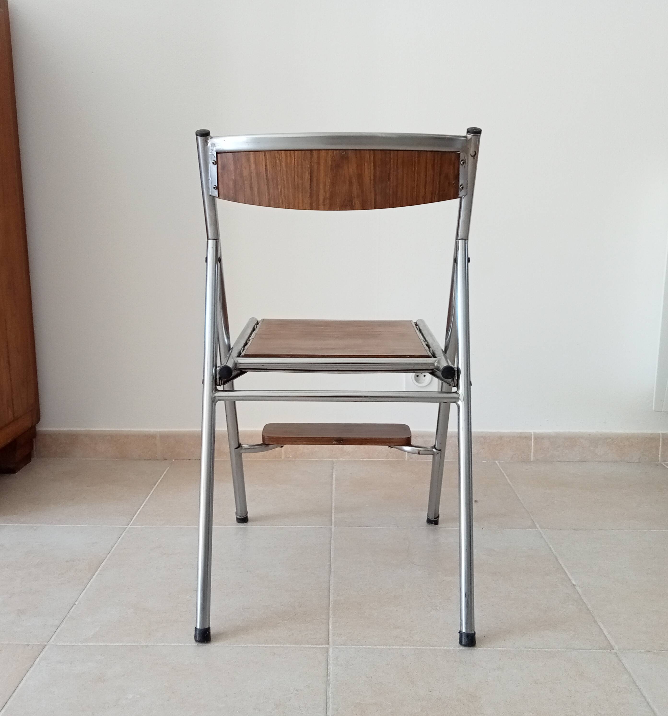 Stepladder vintage formica chair 70s/80s