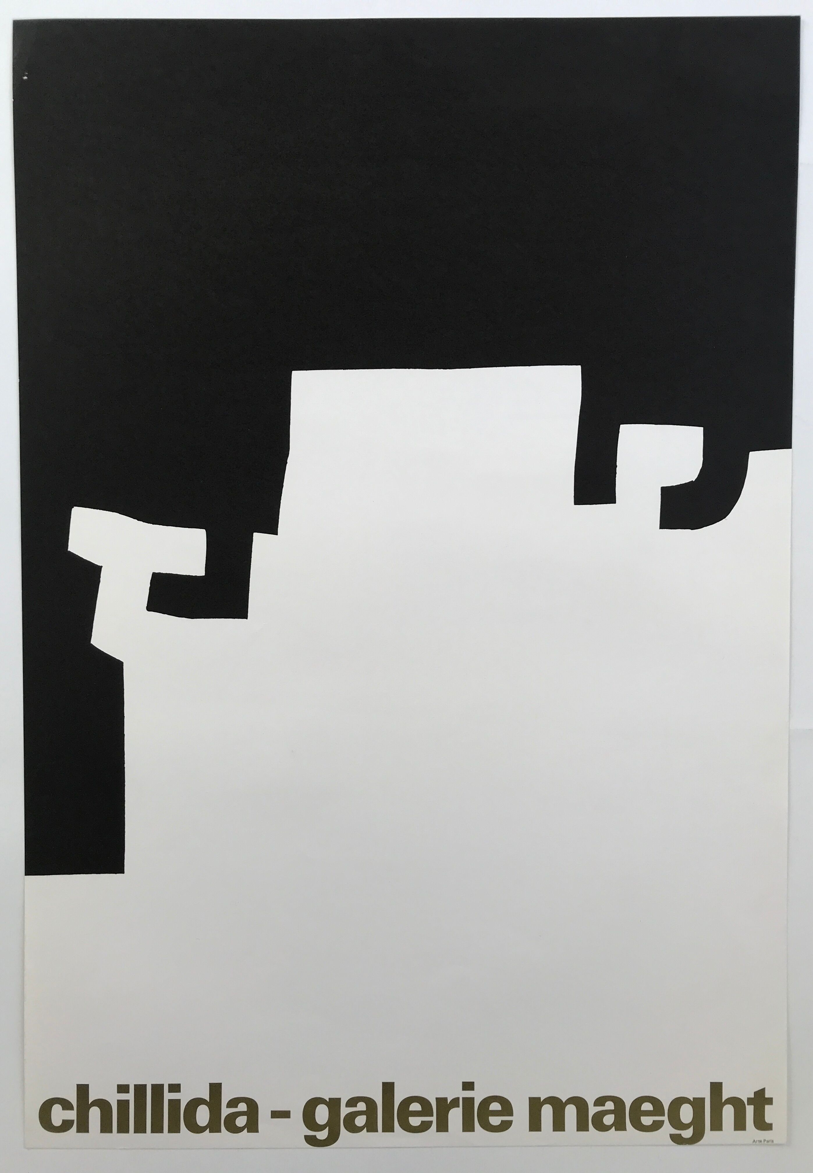 Original exhibition poster by Eduardo Chilidda, Galerie Maeght, 1973.