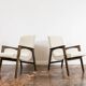 Paire de Fauteuils Mid-Century en Boucle Beige 1964