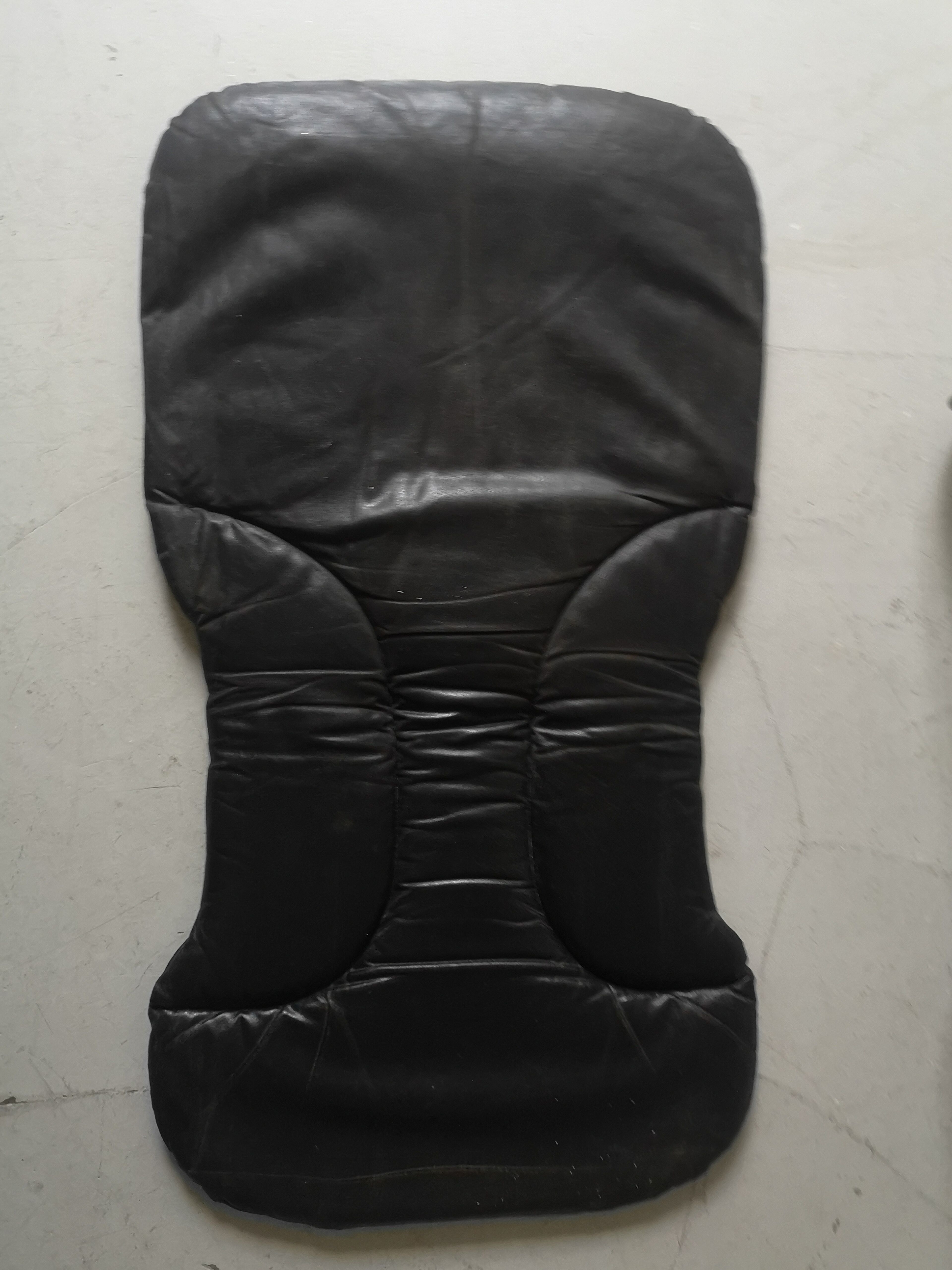 Black metal chair and Leather Cidue, Italy 1970