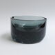 Scandinavian ashtray in 1970's moulded smoked glass