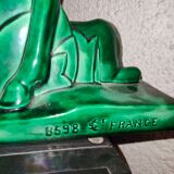 Family of antelopes Faience de Saint Clement by Charles Lemanceau