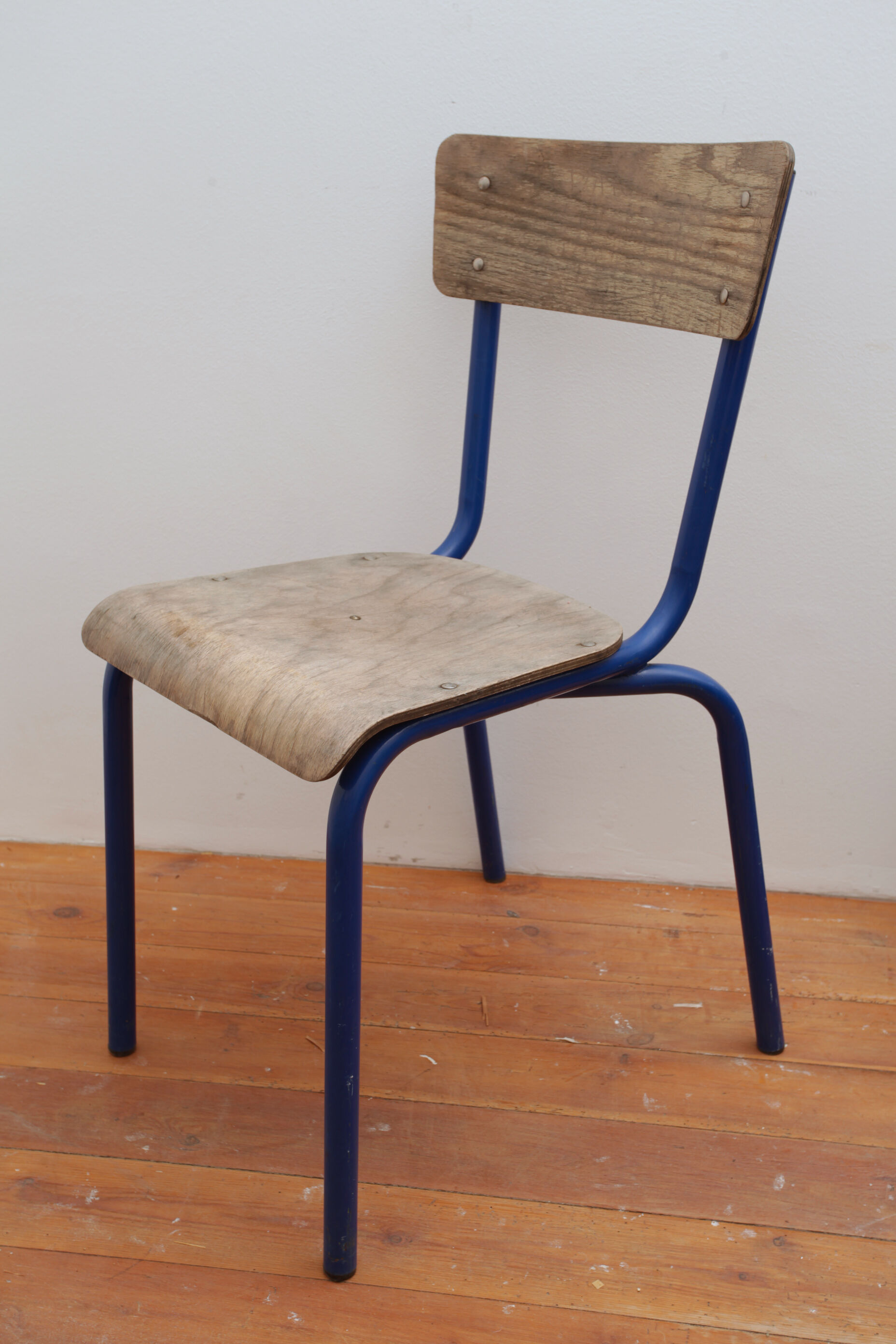 Blue school chair